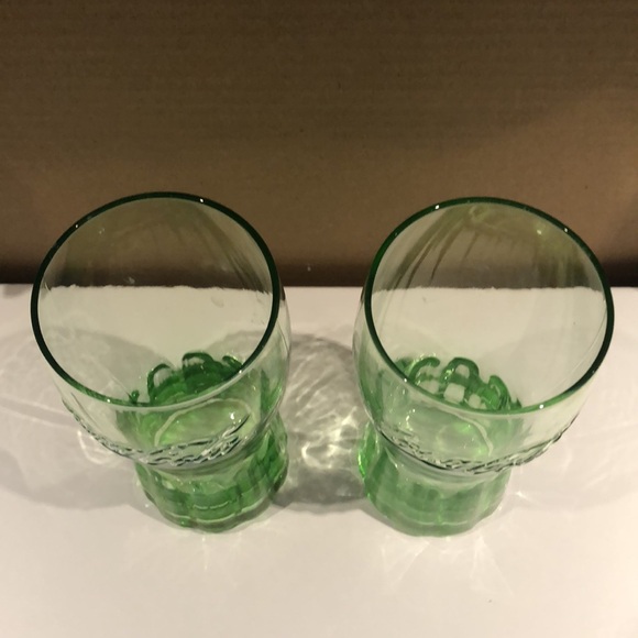 Coca Cola Green Glass Set - Picture 3 of 4